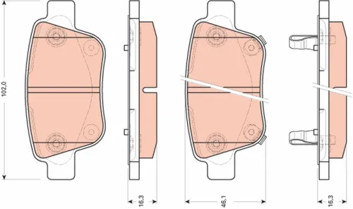 Brake Pad Set, disc brake