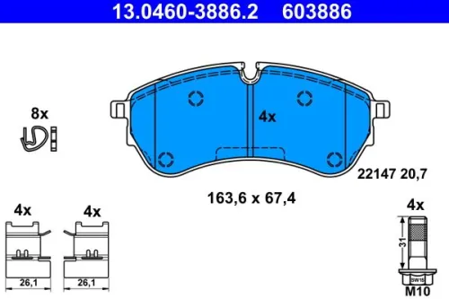Brake Pad Set, disc brake