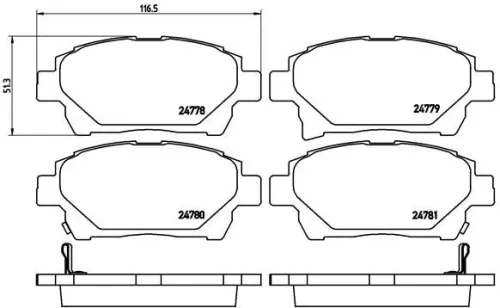 Brake Pad Set, disc brake