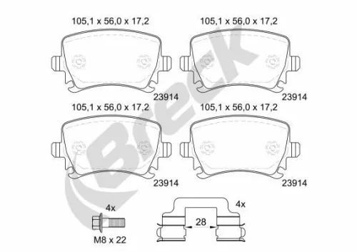 Brake Pad Set, disc brake