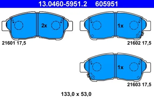 Brake Pad Set, disc brake