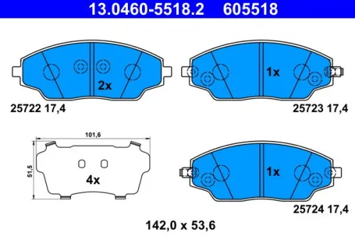 Brake Pad Set, disc brake