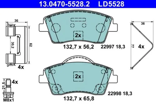 Brake Pad Set, disc brake