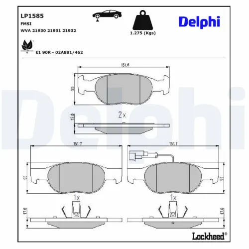 Brake Pad Set, disc brake