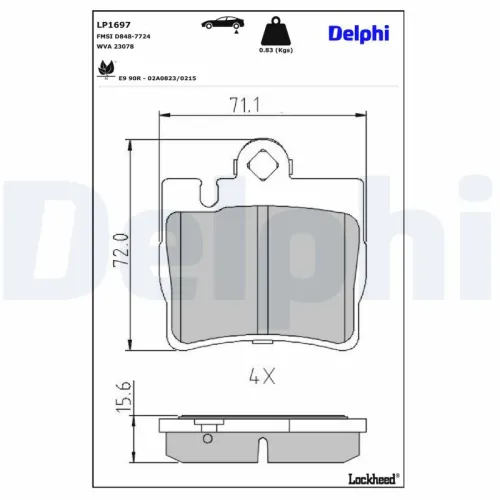 Brake Pad Set, disc brake