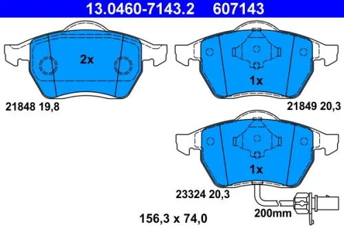 Brake Pad Set, disc brake