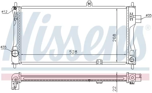 Radiator, engine cooling