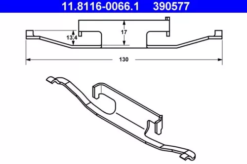 Spring, brake caliper