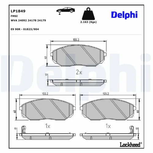Brake Pad Set, disc brake