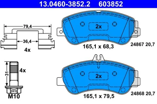 Brake Pad Set, disc brake