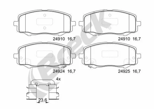 Brake Pad Set, disc brake