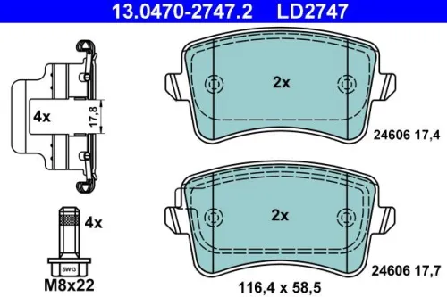Brake Pad Set, disc brake