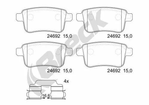 Brake Pad Set, disc brake