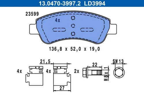 Brake Pad Set, disc brake