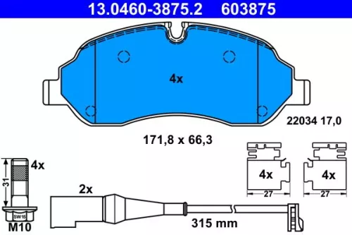 Brake Pad Set, disc brake