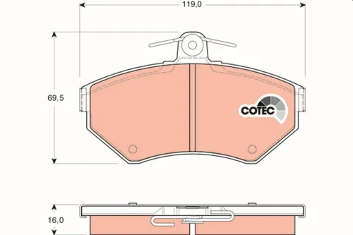 Brake Pad Set, disc brake