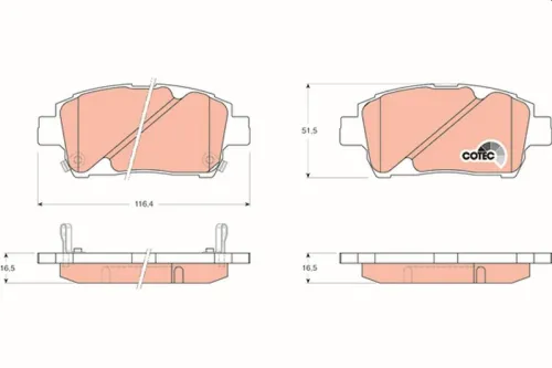 Brake Pad Set, disc brake