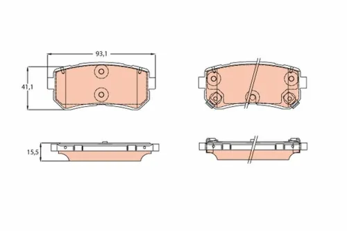 Brake Pad Set, disc brake