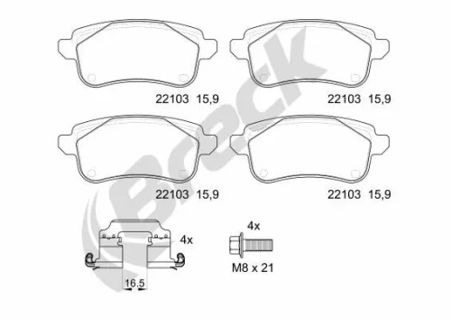 Brake Pad Set, disc brake