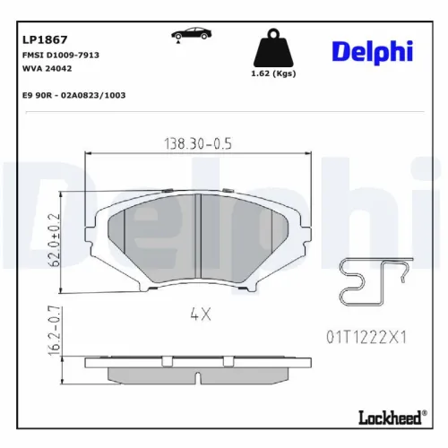 Brake Pad Set, disc brake
