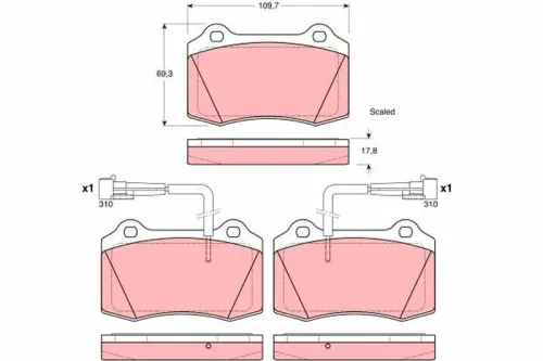 Brake Pad Set, disc brake
