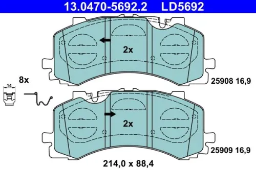 Brake Pad Set, disc brake