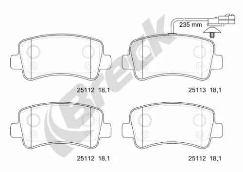 Brake Pad Set, disc brake