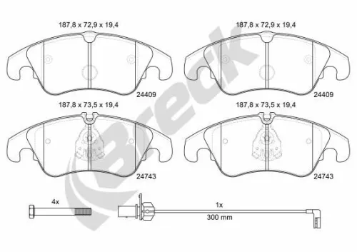 Brake Pad Set, disc brake