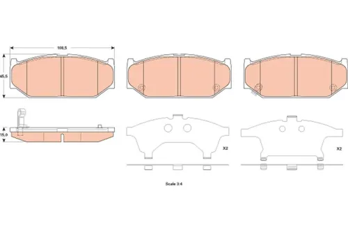 Brake Pad Set, disc brake