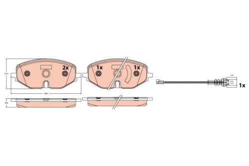 Brake Pad Set, disc brake