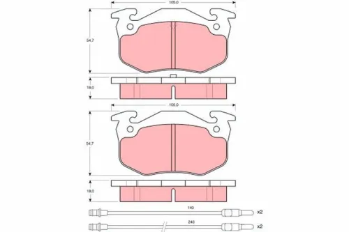 Brake Pad Set, disc brake