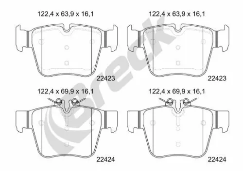 Brake Pad Set, disc brake