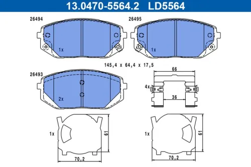 Brake Pad Set, disc brake