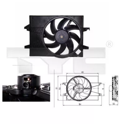Fan, air conditioning condenser