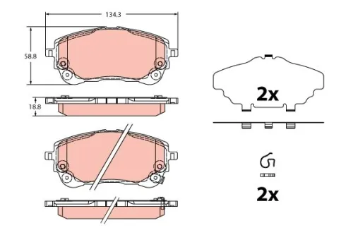 Brake Pad Set, disc brake