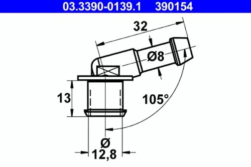 Connection Piece, hose line