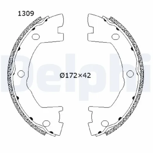 Brake Shoe Set, parking brake