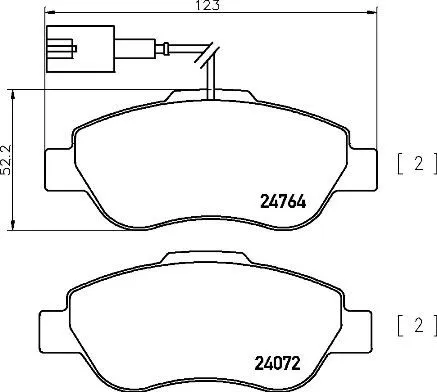 Brake Pad Set, disc brake