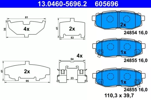 Brake Pad Set, disc brake