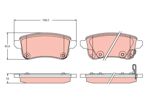 Brake Pad Set, disc brake