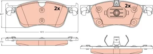 Brake Pad Set, disc brake