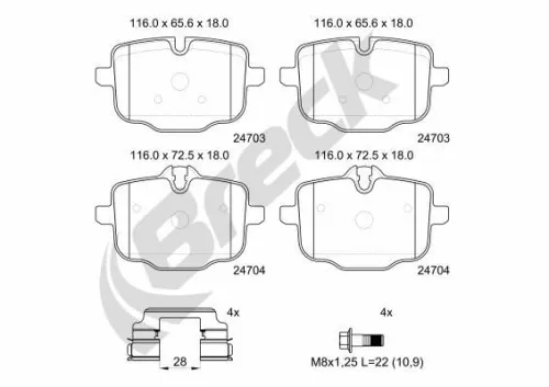 Brake Pad Set, disc brake