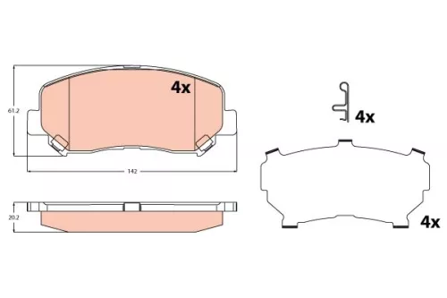 Brake Pad Set, disc brake