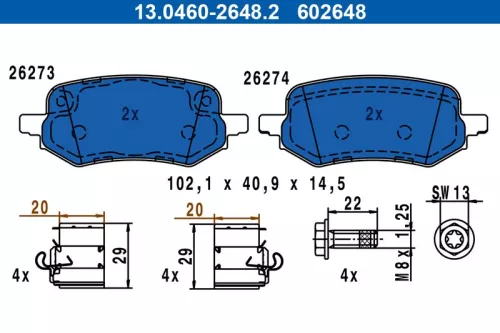 Brake Pad Set, disc brake