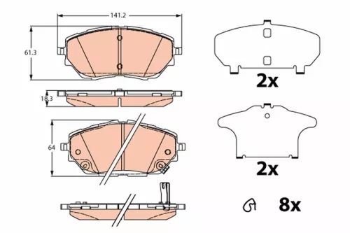 Brake Pad Set, disc brake