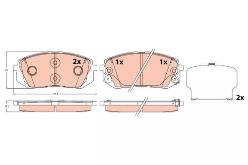 Brake Pad Set, disc brake