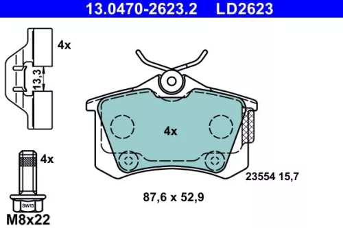 Brake Pad Set, disc brake