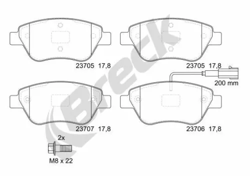 Brake Pad Set, disc brake