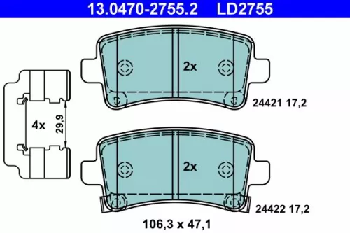 Brake Pad Set, disc brake