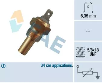 Sensor, coolant temperature